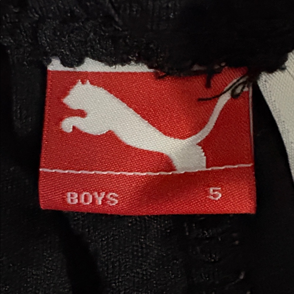 Puma Black and Red Athletic Jogger Pants Size 5 - Picture 5 of 5